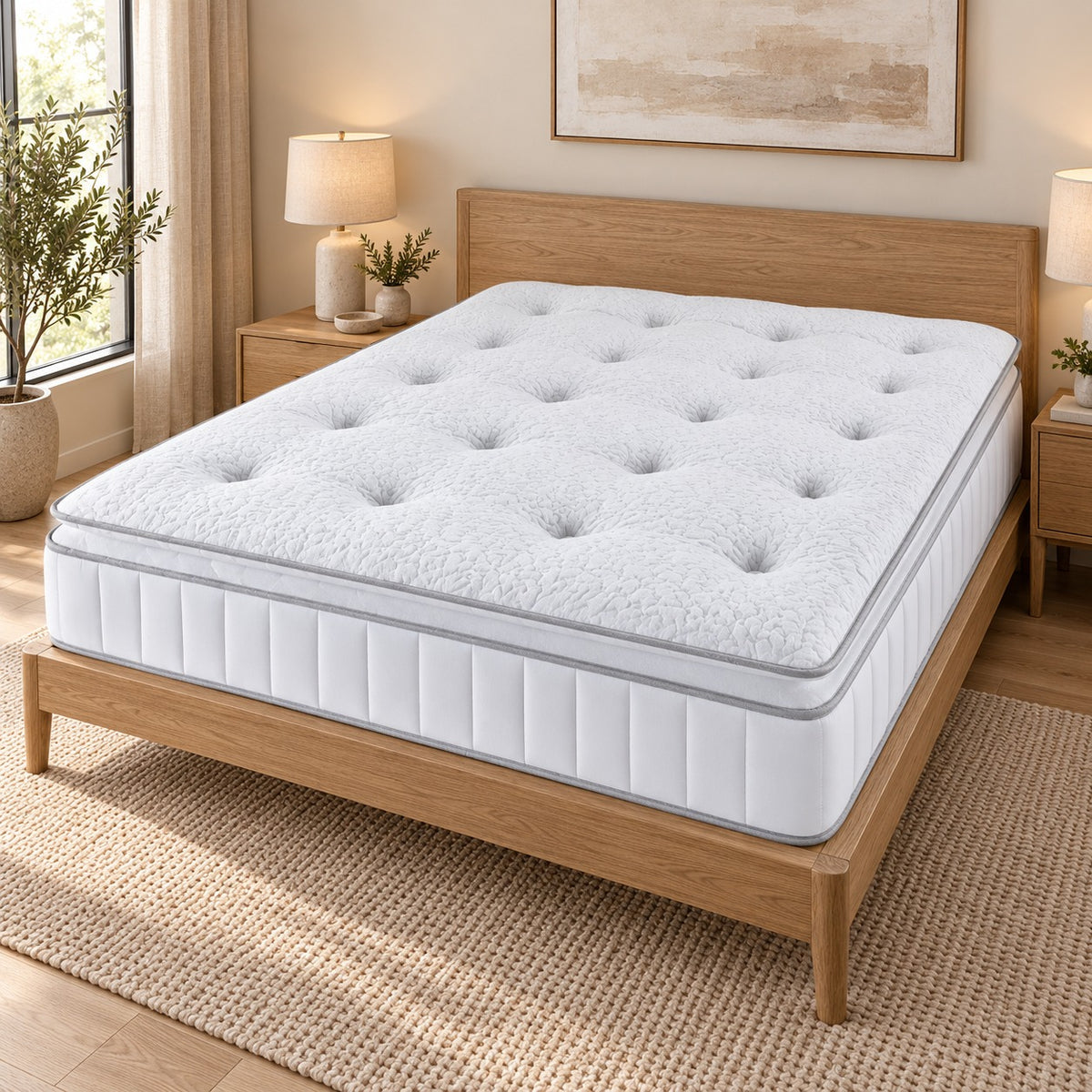 1000 Pillow Topper Tufted Mattress
