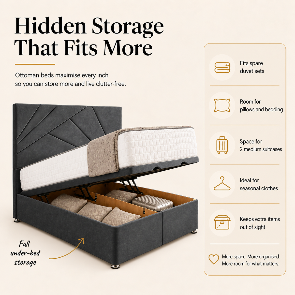 Portland Ottoman Divan Bed
