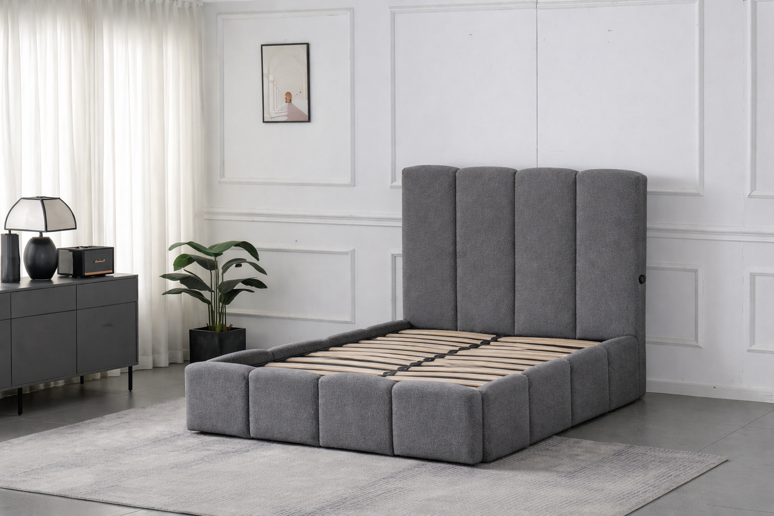Windsor Bedframe with Built-In USB Charger