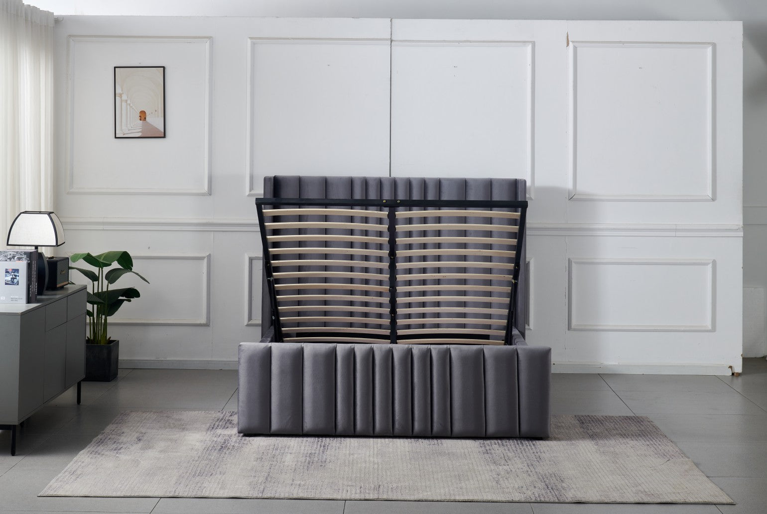 Monaco Bedframe with Built-In USB Charger
