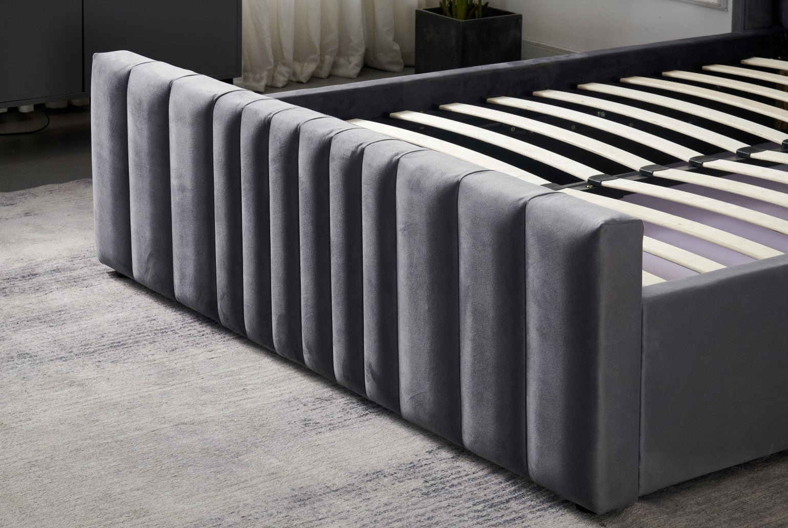 Monaco Bedframe with Built-In USB Charger