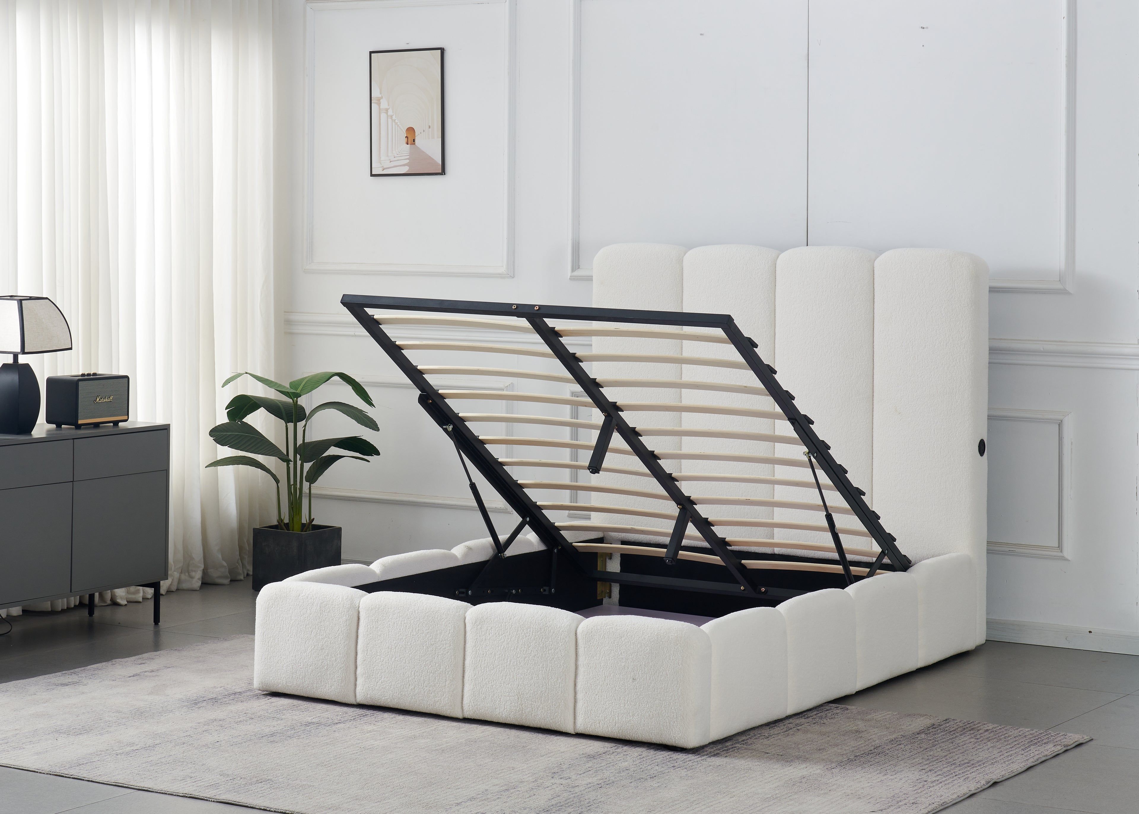 Verona Bedframe with Built-In USB Charger