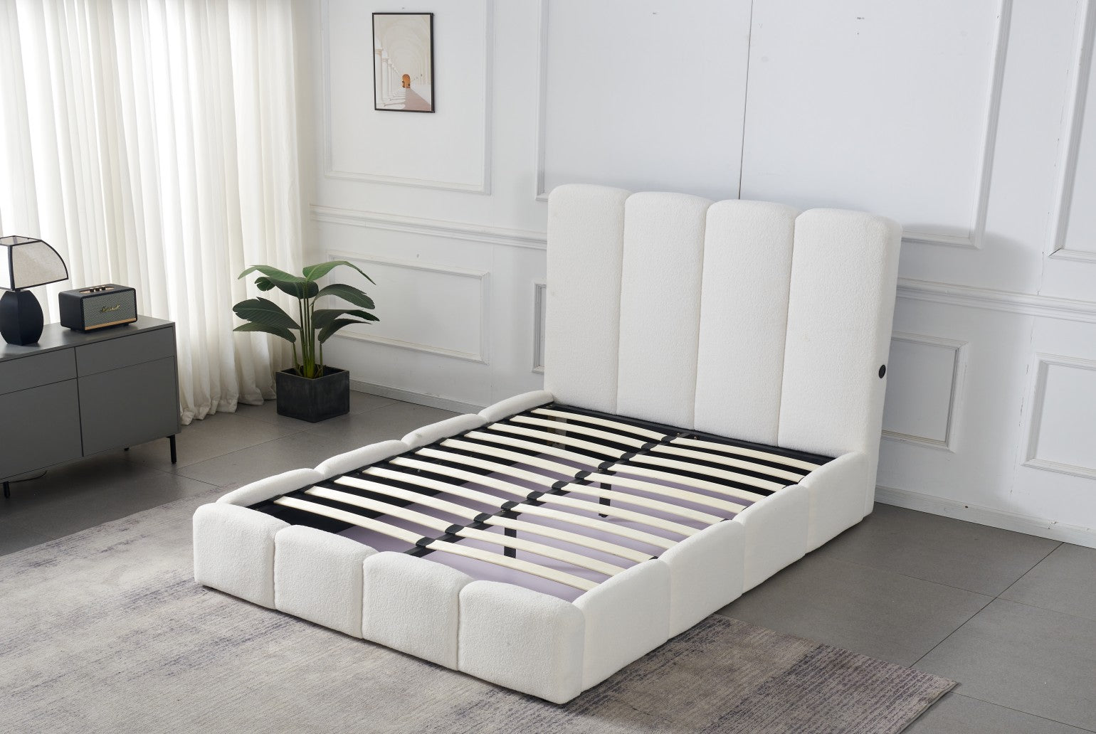 Verona Bedframe with Built-In USB Charger